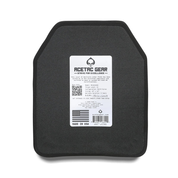 ACETAC LEVEL IV Multi-Curve Body Armor Plate
