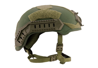 Green Bastion Helmet with SlideLock Rails