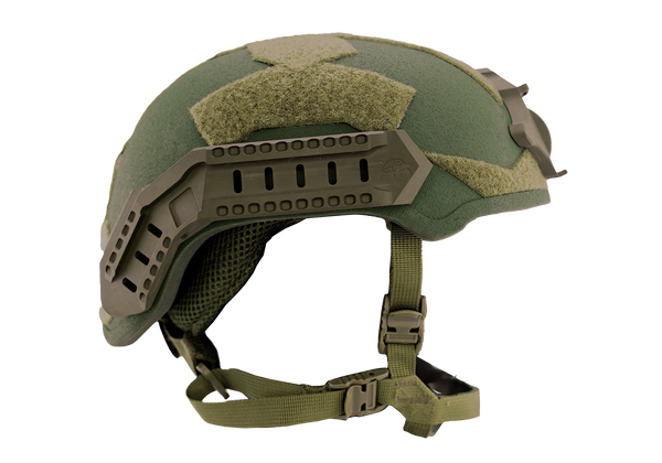 Green Bastion Helmet with SlideLock Rails