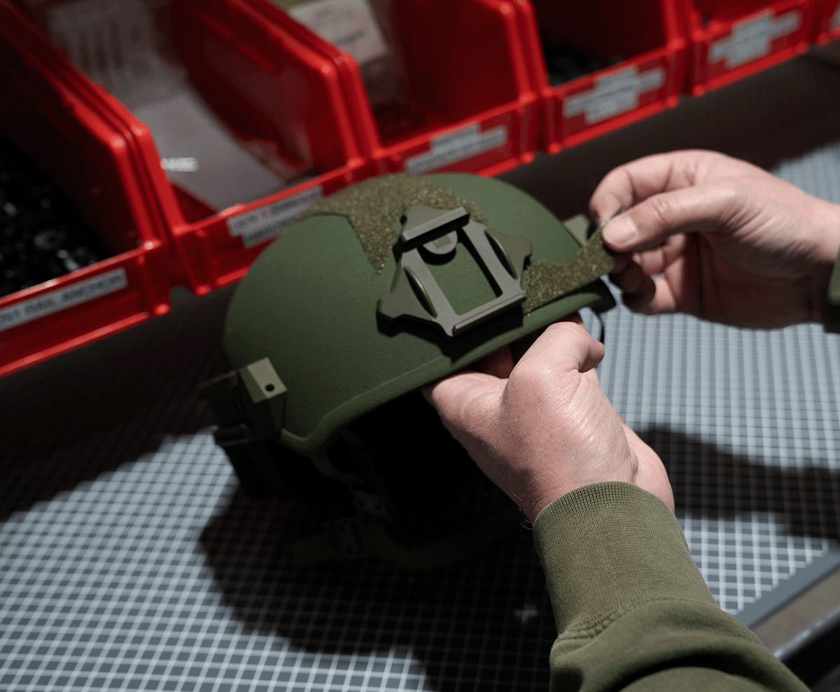 Building bastion ballistic helmet