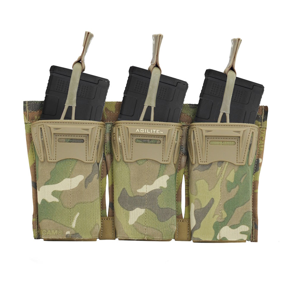 個人装備 Agilite gear PLACARD TRIPLE MAG POUCH Plate Carrier Placard - 5.56 Triple Mag Pouch in Multicam