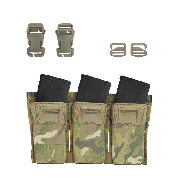 AGILITE Pincer™ Placard Multi Caliber Triple Mag Pouch