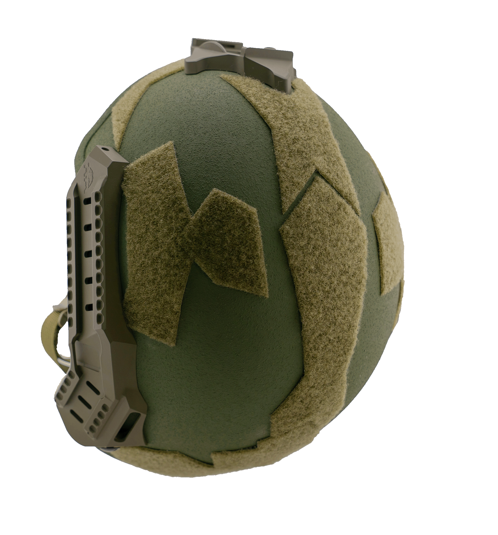 green bastion helmet top and side