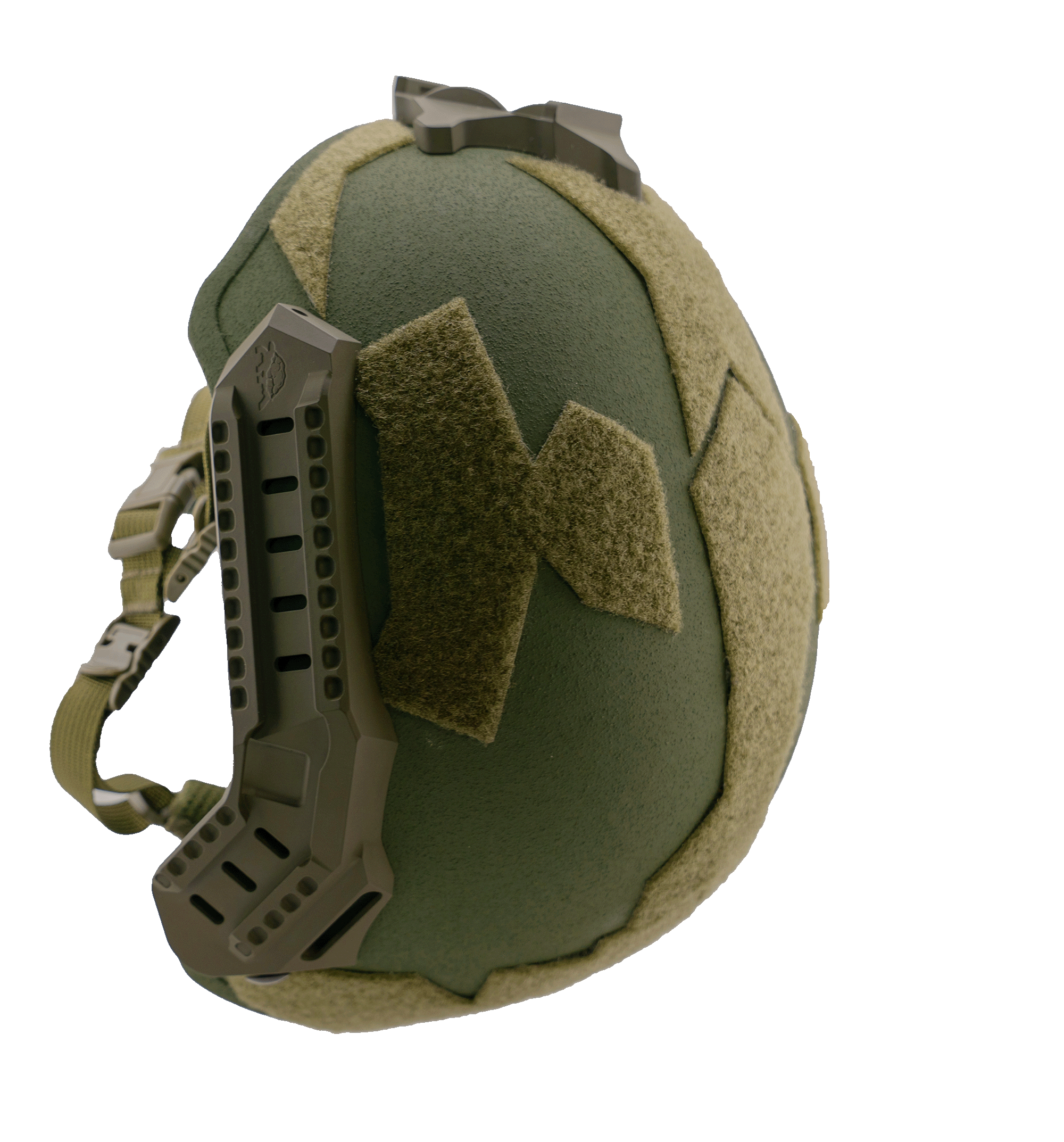 green bastion helmet top and side